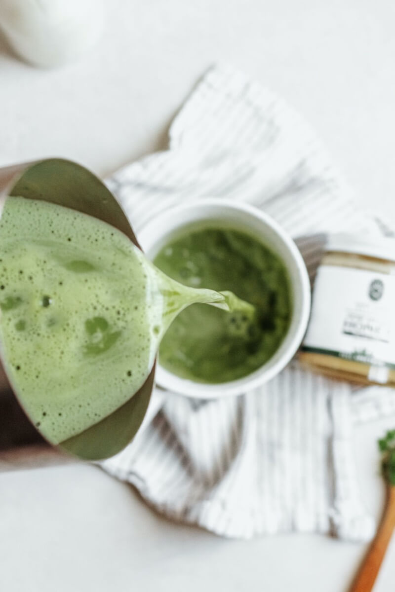 Easy Homemade Matcha Latte with Luce Farm Hemp Honey