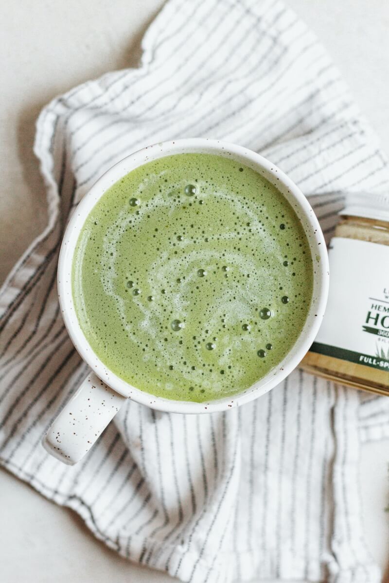 Easy Homemade Matcha Latte with Luce Farm Hemp Honey