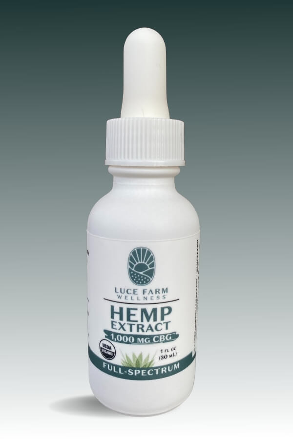 Luce Farm CBG extract bottle