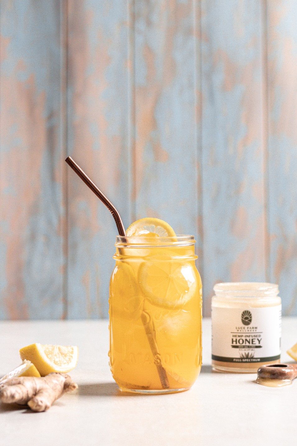 Golden Ginger Honey CBD Lemonade