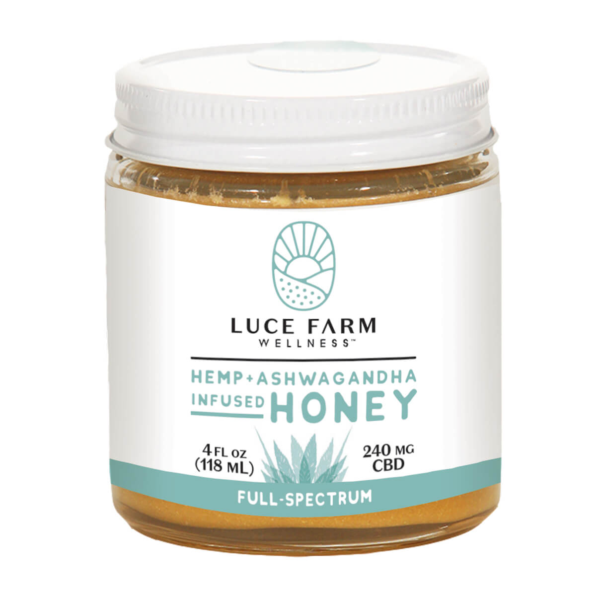 Luce Farm hemp honey jar